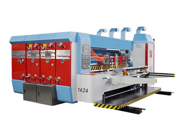 automatic flexo 2 colors printing die cutting machine