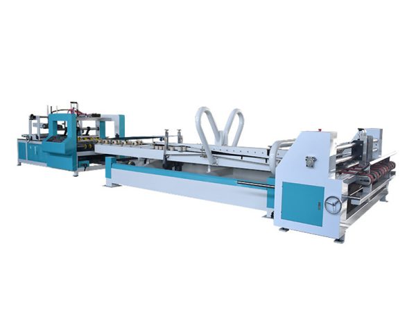 corrugated carton folding gluing machine