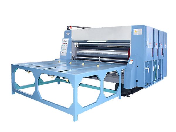 semi auto corrugated box flexo 2color printing slotting die cutting machine